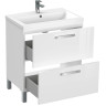 Тумба CERSANIT MELAR 70 под раковину, напольная/подвесная, белая 64129